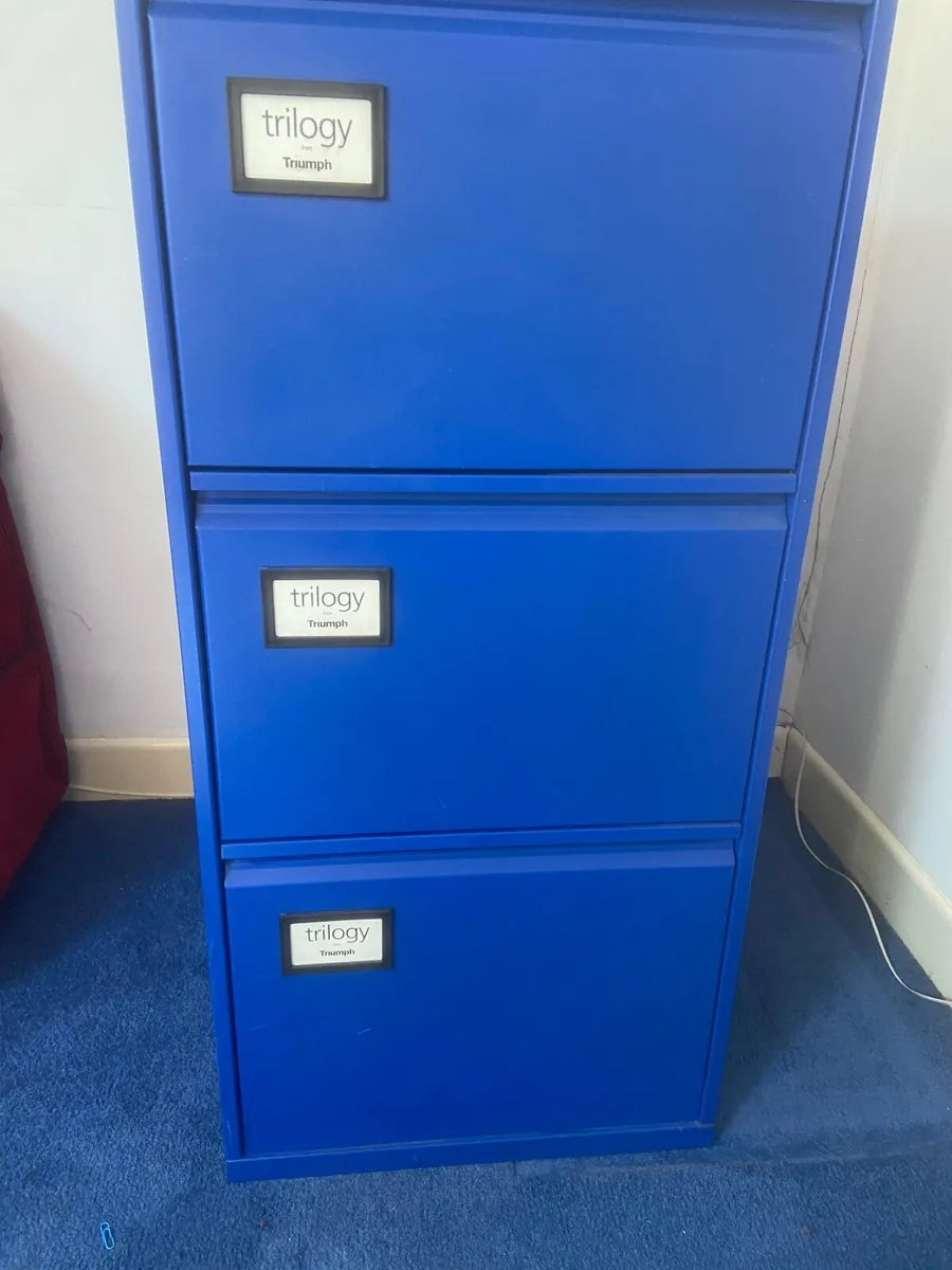 Three draw filing cabinet