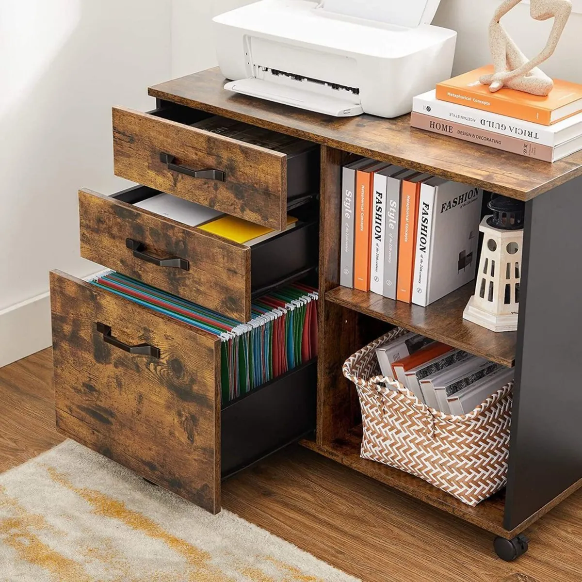 New Industrial Style Filing Cabinet - FREE P&P - Image 1