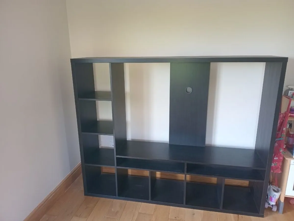 Walnut Effect Ikea Entertainment Unit - Image 1