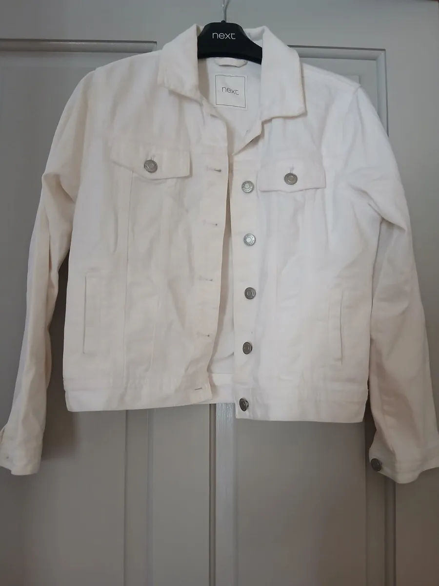 Denim Jacket Next White Age 12 Years - Image 1