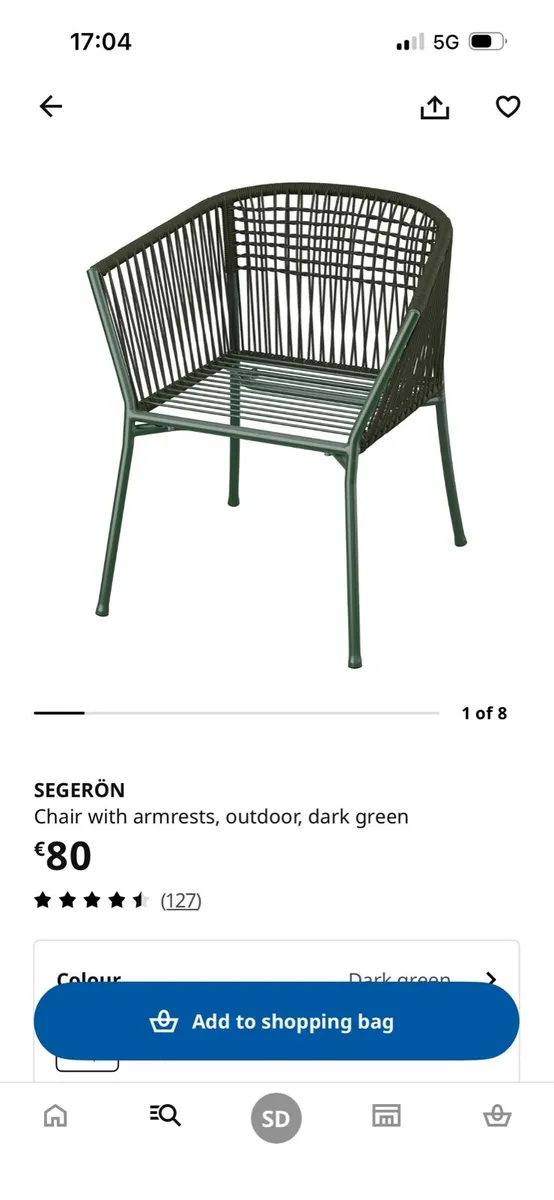 Green Garden Chairs - Image 2
