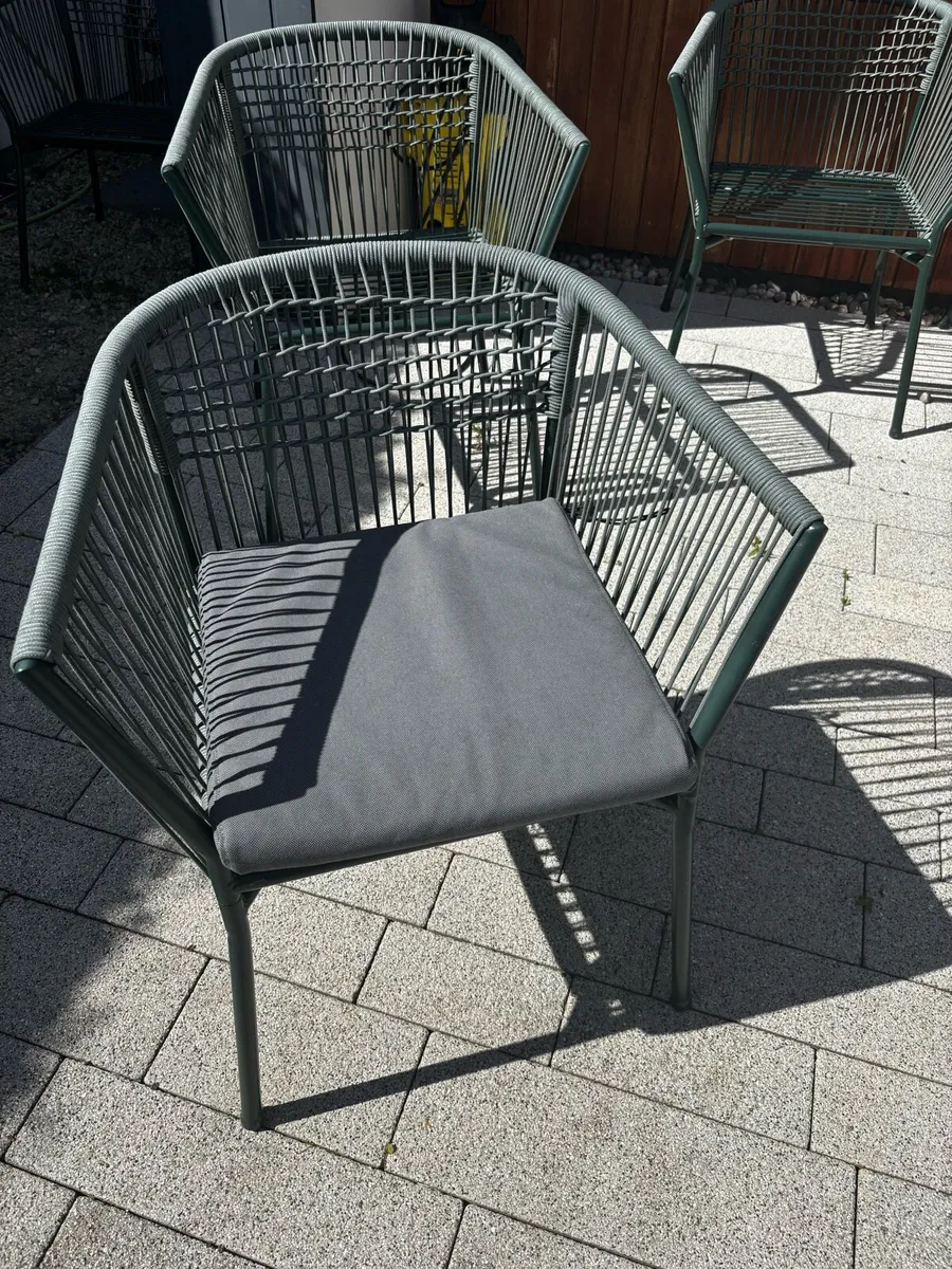 Green Garden Chairs - Image 4