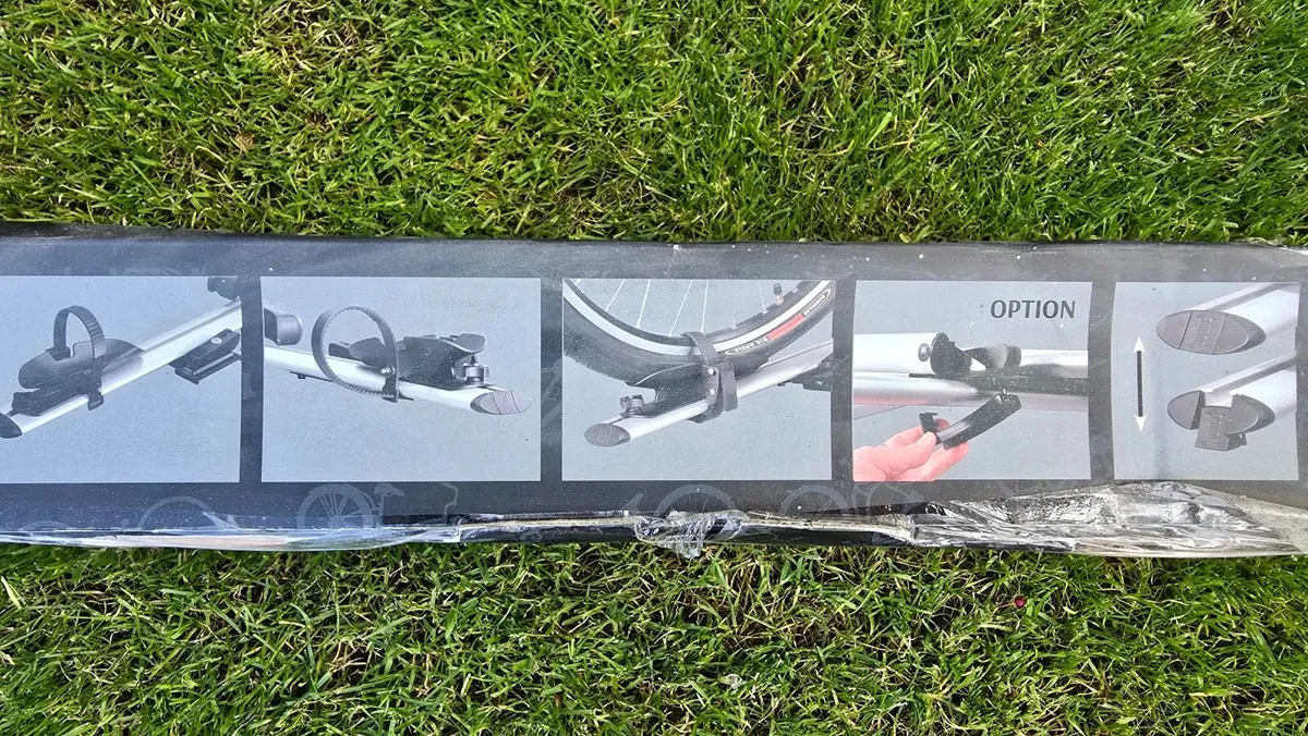 2 X Aguri Acuda II Silver Bike Carrier Roof Rack - Image 4