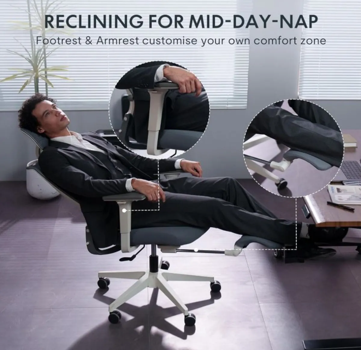 Brand New Office/Gaming Chair, Foldable Backrest - Image 2