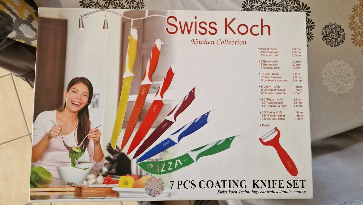 Kitchen knife set 7 piece - Image 2