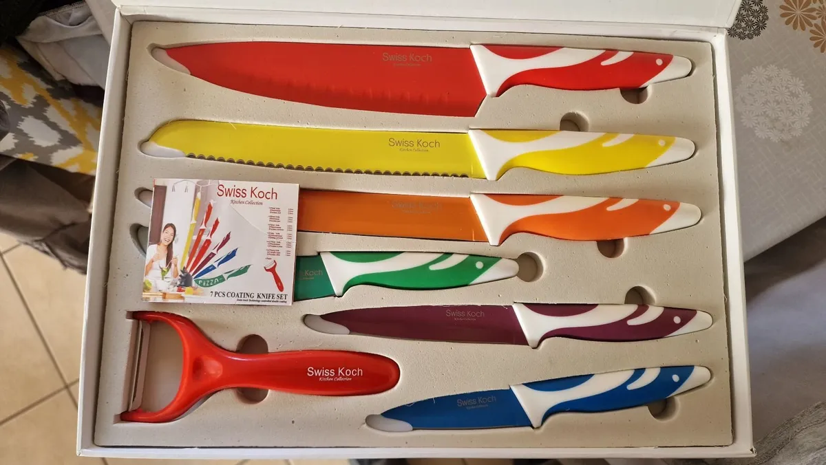 Kitchen knife set 7 piece - Image 4