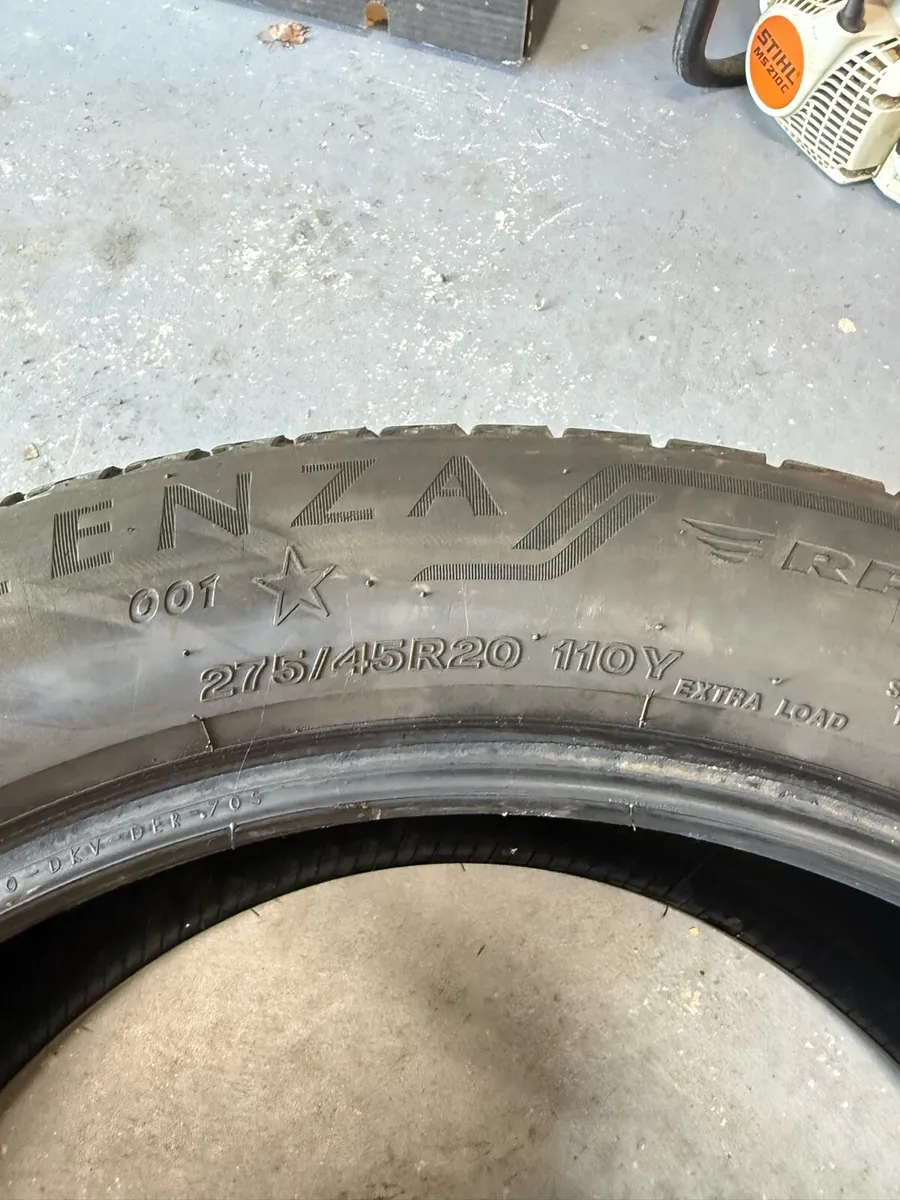 Bridgestone Alenza tyres x4 G05 X5 - Image 3