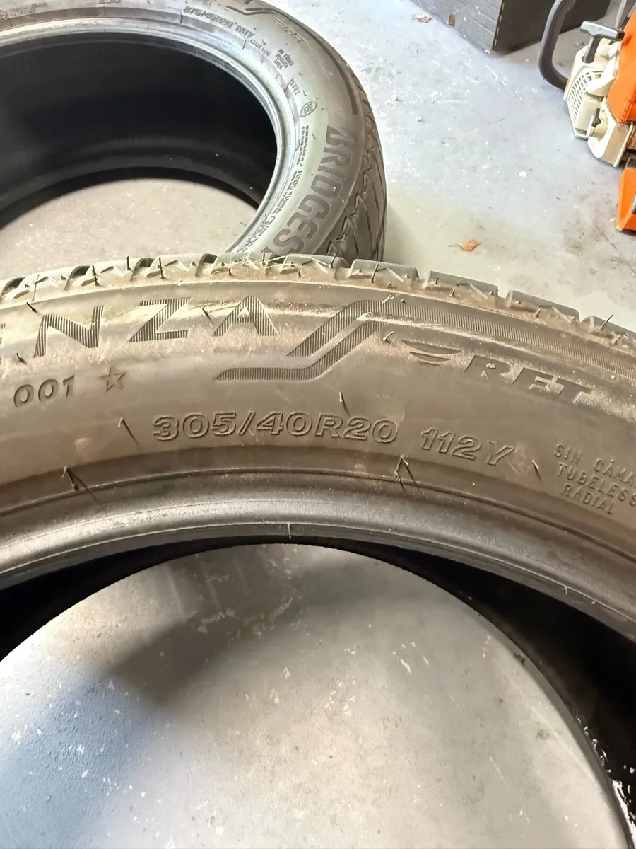 Bridgestone Alenza tyres x4 G05 X5 - Image 4