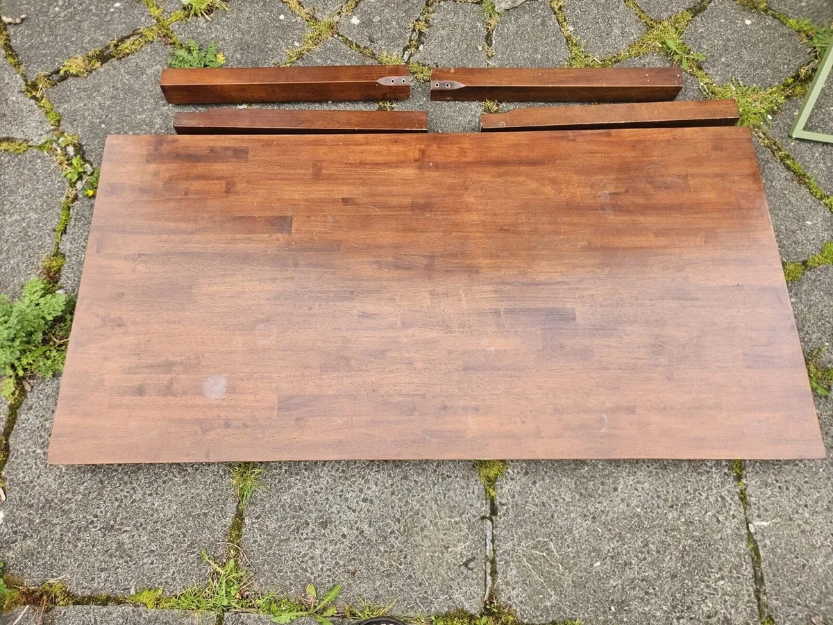 Dark Wood Dining Table - Image 1