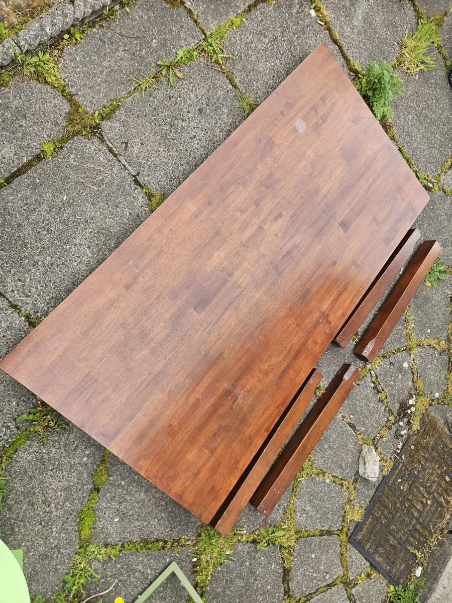 Dark Wood Dining Table - Image 2