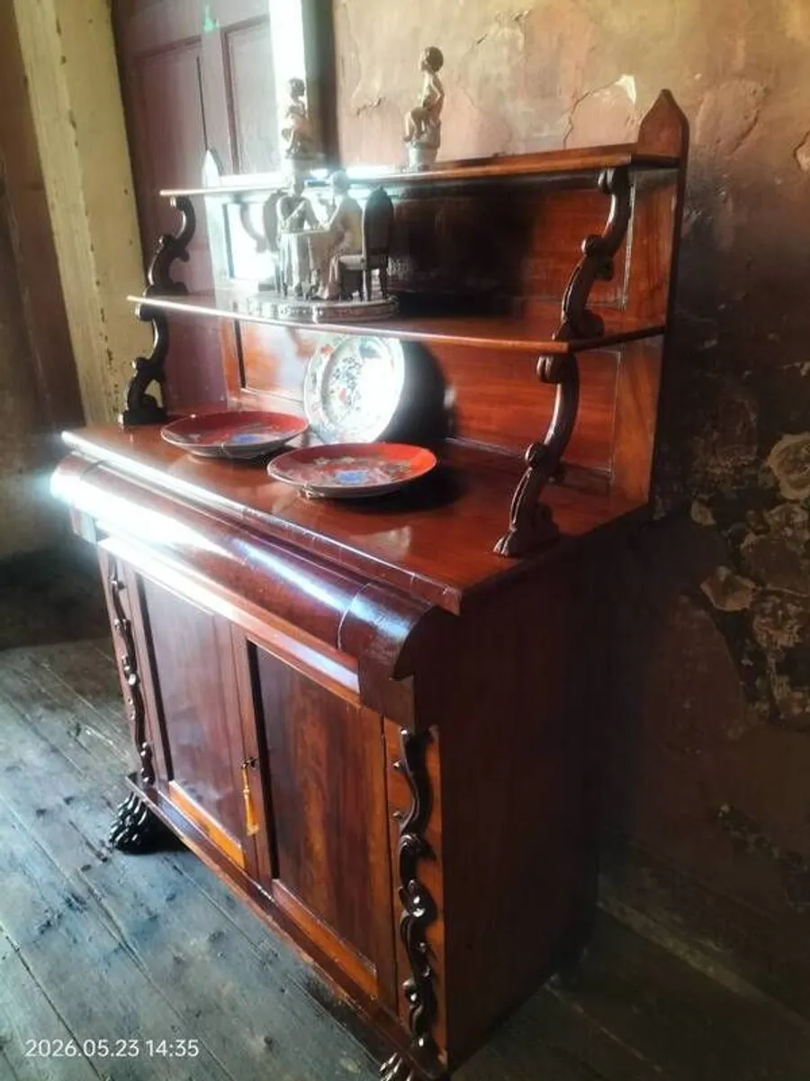 William IV mahogany Side Cabinet - Image 3