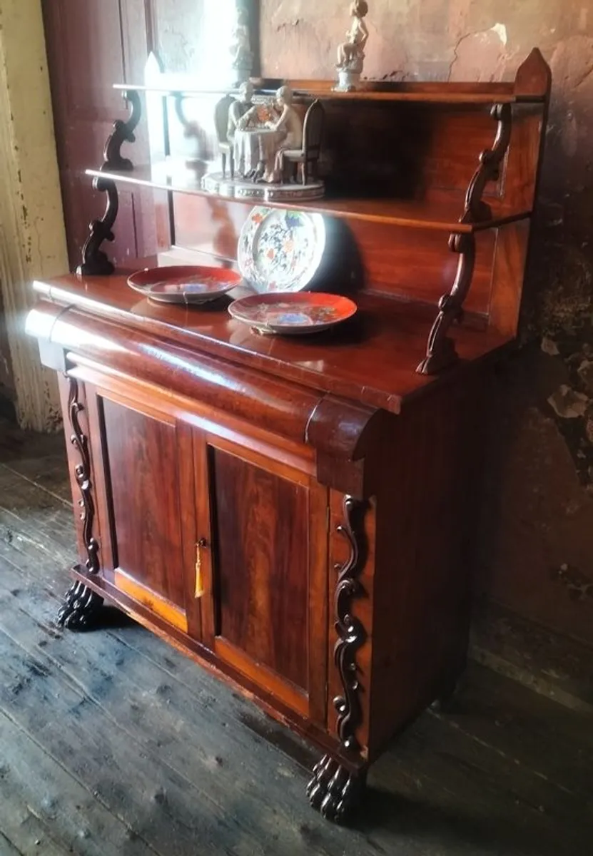 William IV mahogany Side Cabinet - Image 1