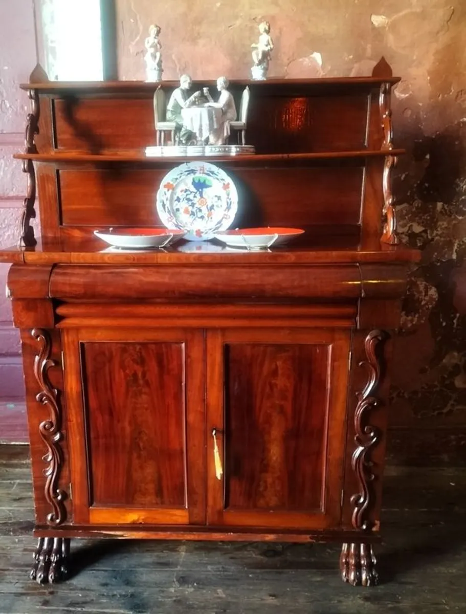 William IV mahogany Side Cabinet - Image 2