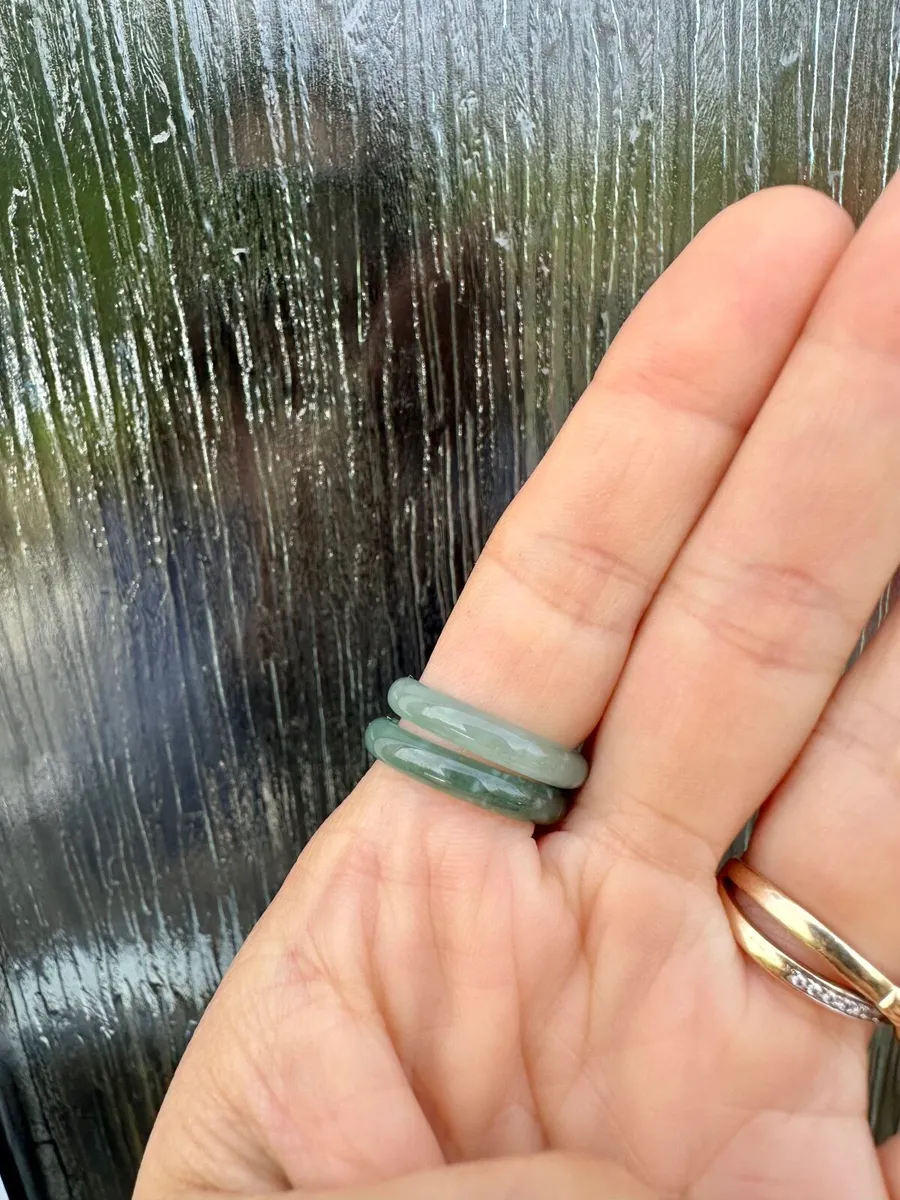 Natural Jadeite Jade rings - Image 2