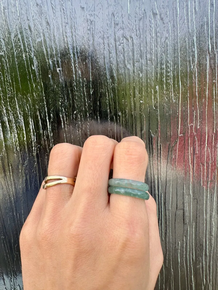 Natural Jadeite Jade rings - Image 4