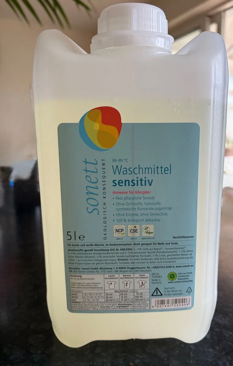 Sonett Laundry Liquid Sensitive 5L - Image 1