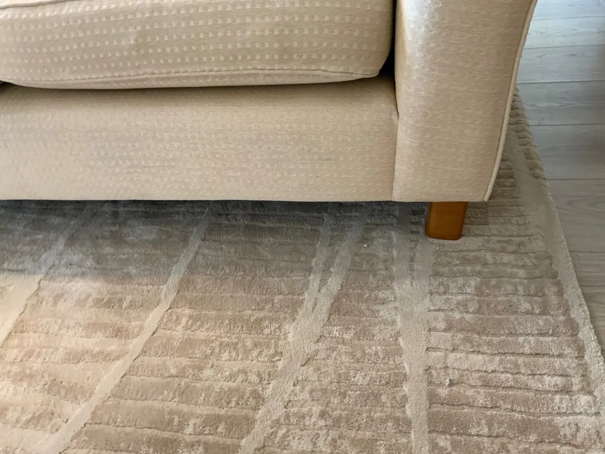Two Seater Beige Sofa - Image 3