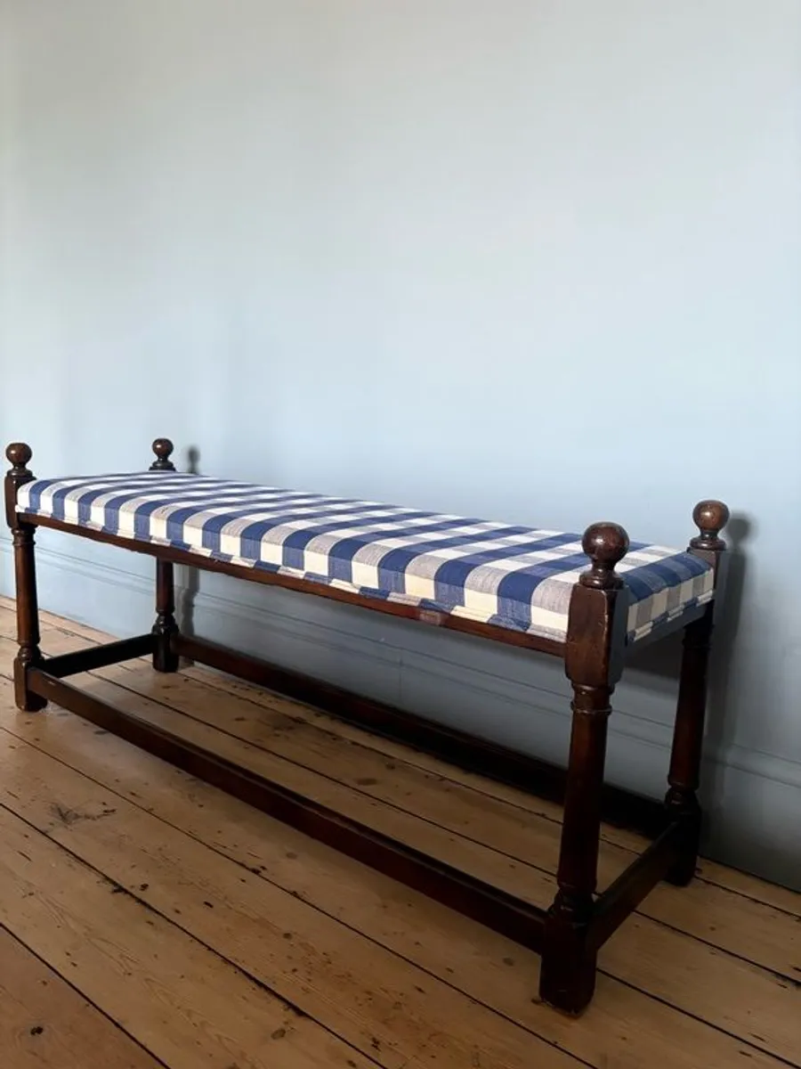 Vintage Farmhouse Style Window Seat Bench - Image 2