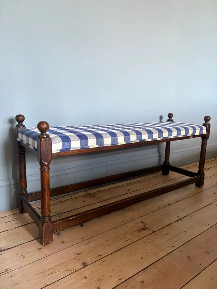 Vintage Farmhouse Style Window Seat Bench - Image 3