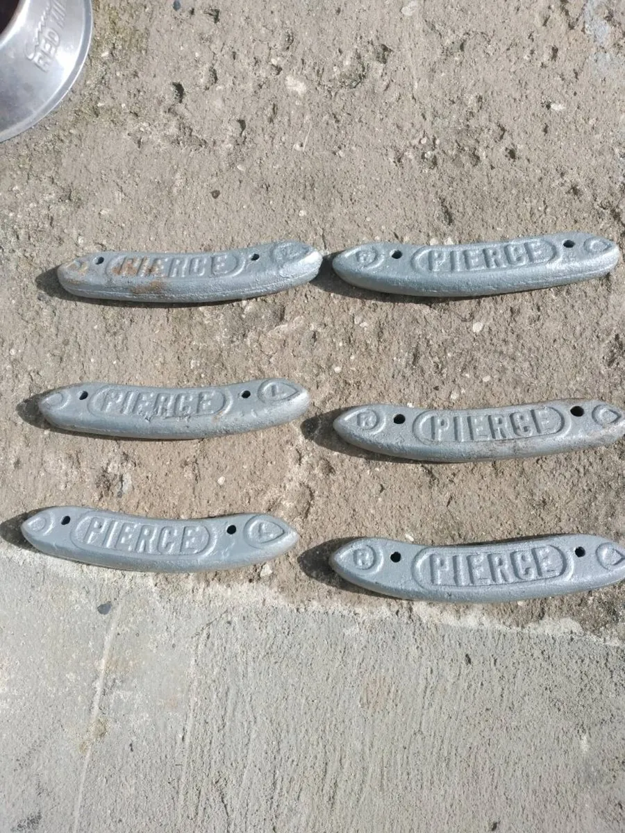 3. Pairs of PIERCE cast name plates