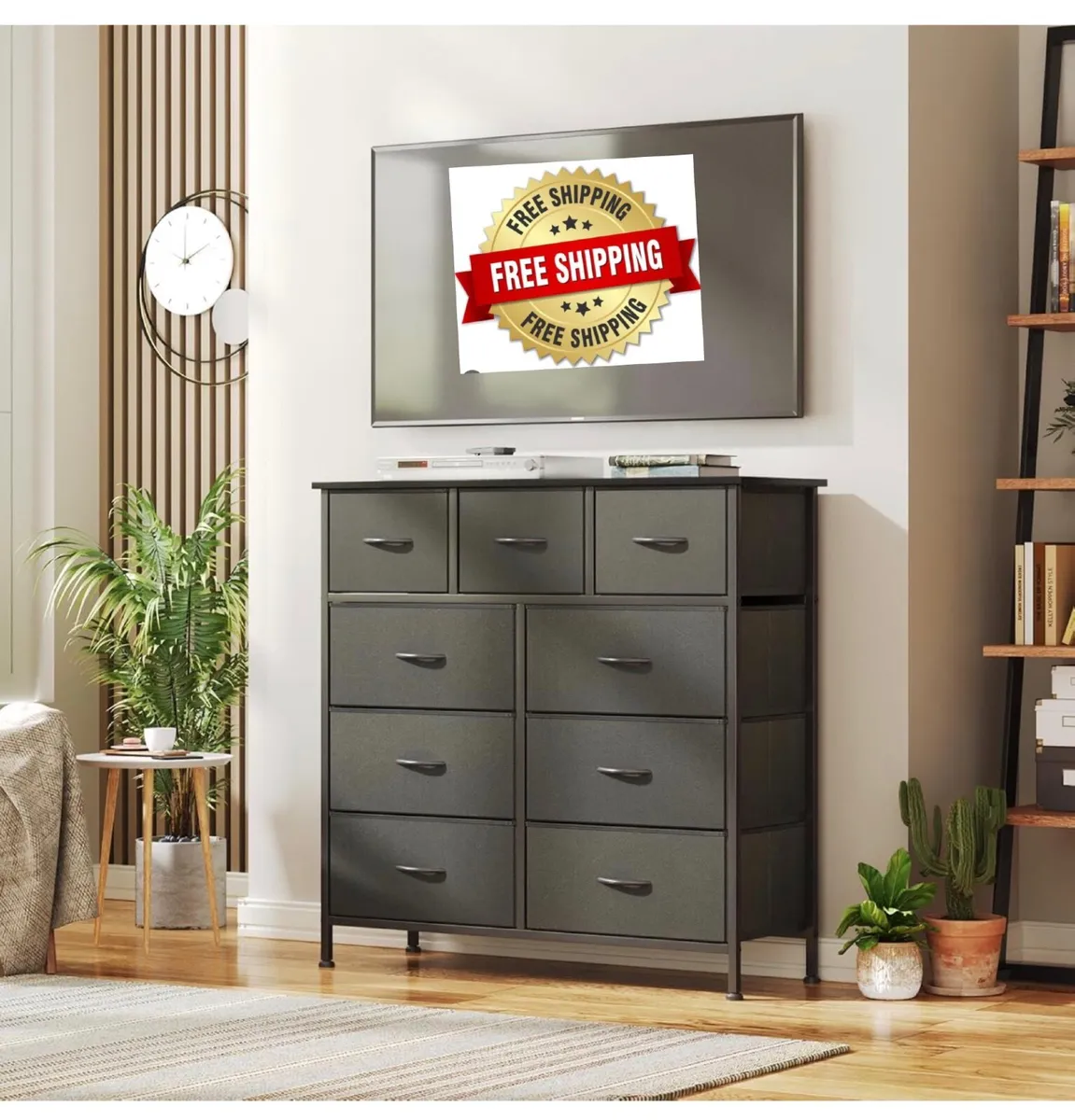 Chest of Drawers,Dresser for Bedroom with 9 Drawer - Image 1