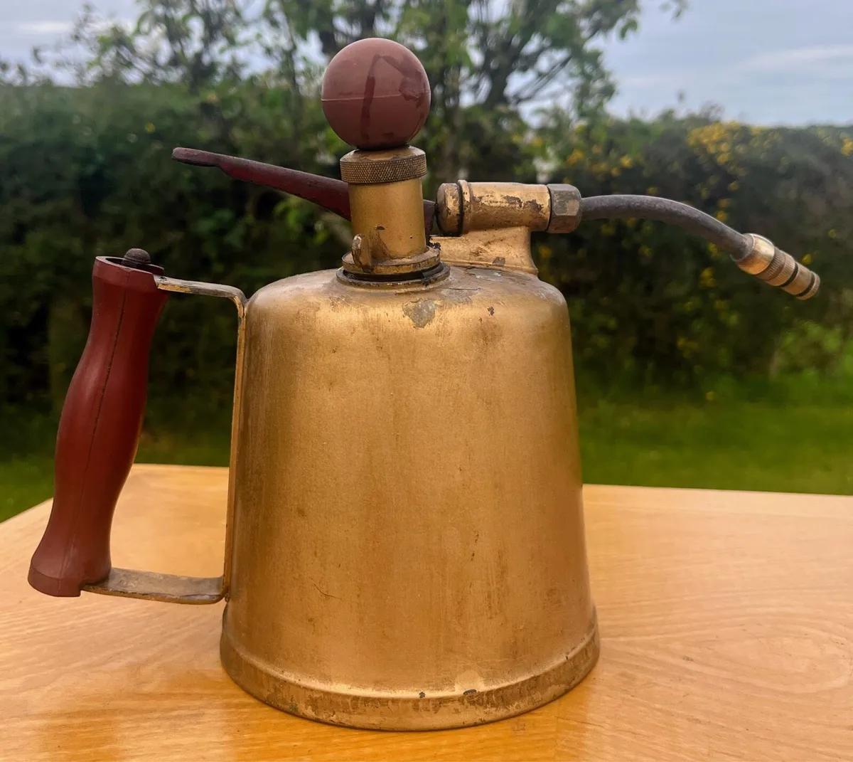 Vintage brass garden sprayer - Image 1