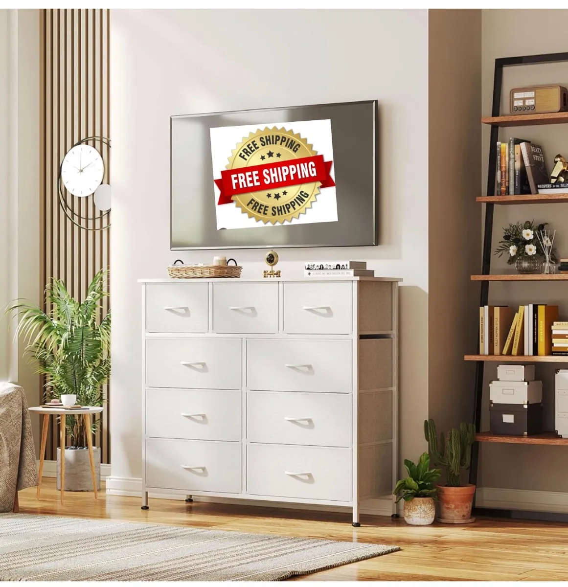 Chest of Drawers,Dresser for Bedroom with 9 Drawer - Image 1