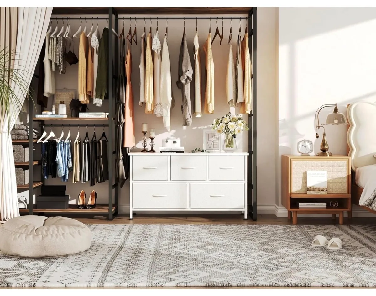 Chest of Drawers,Dresser for Bedroom with 5 Drawer - Image 4