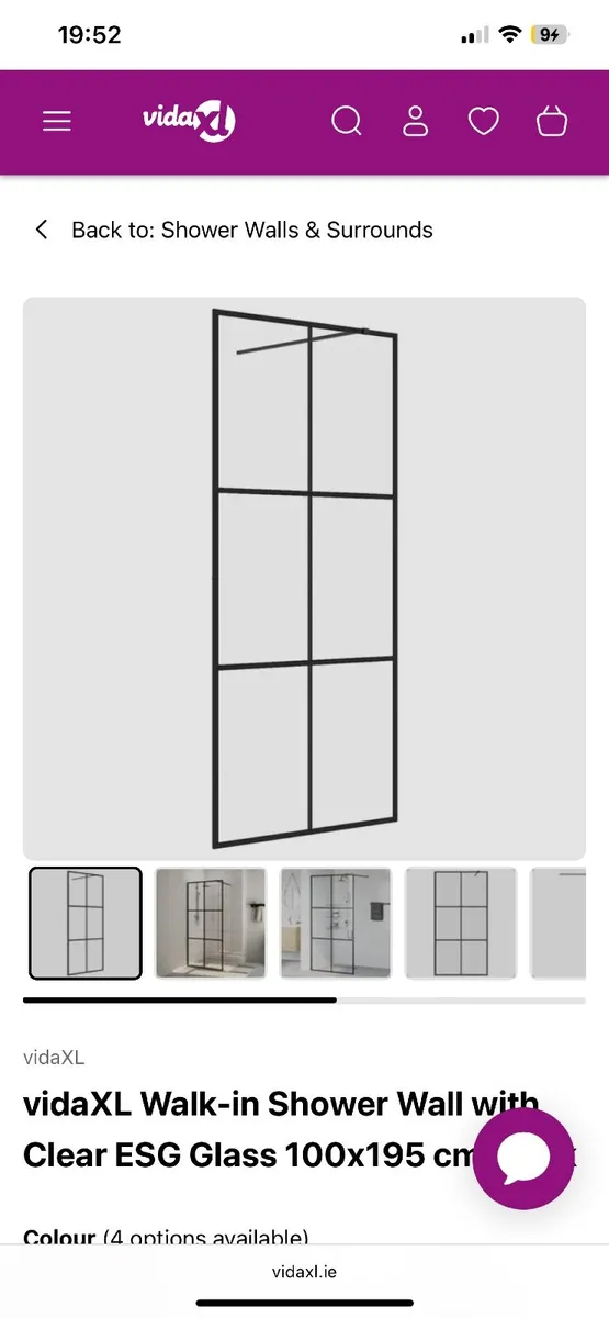 Shower tray and shower screen - Image 1