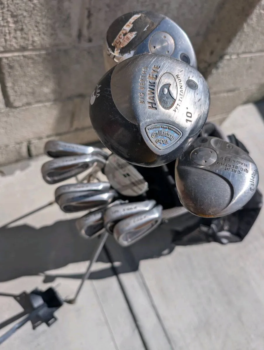 Adult Golf clubs & trolley first come - Image 3