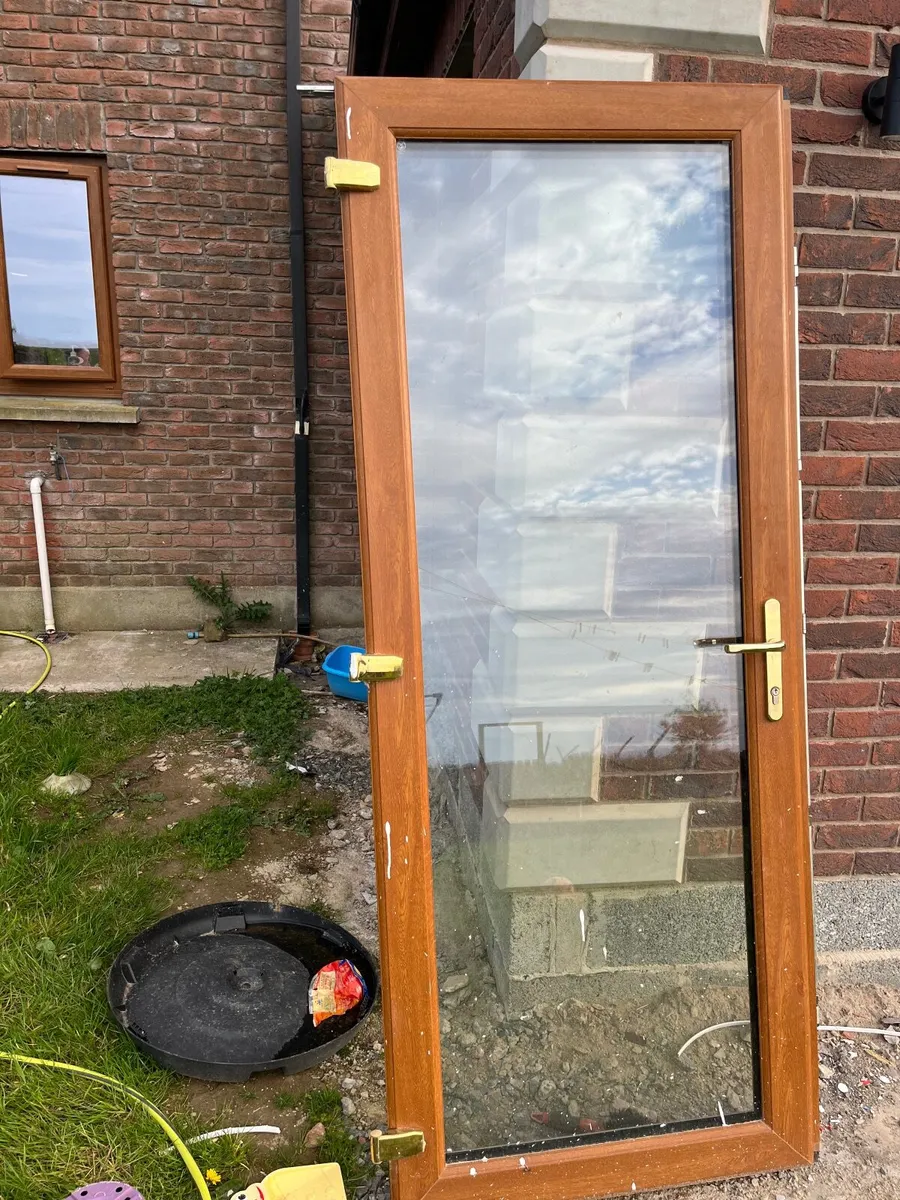 Tripe glaze doors - two doors and frame - Image 3