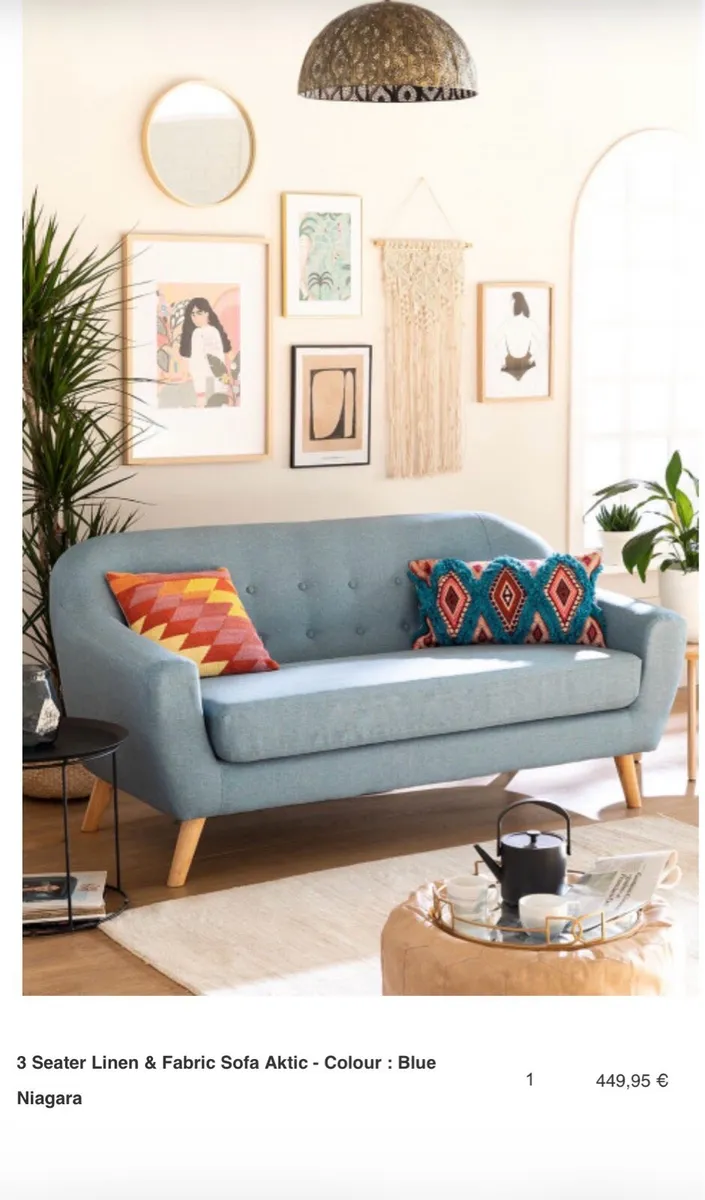 3 seater love seat couch - Image 2