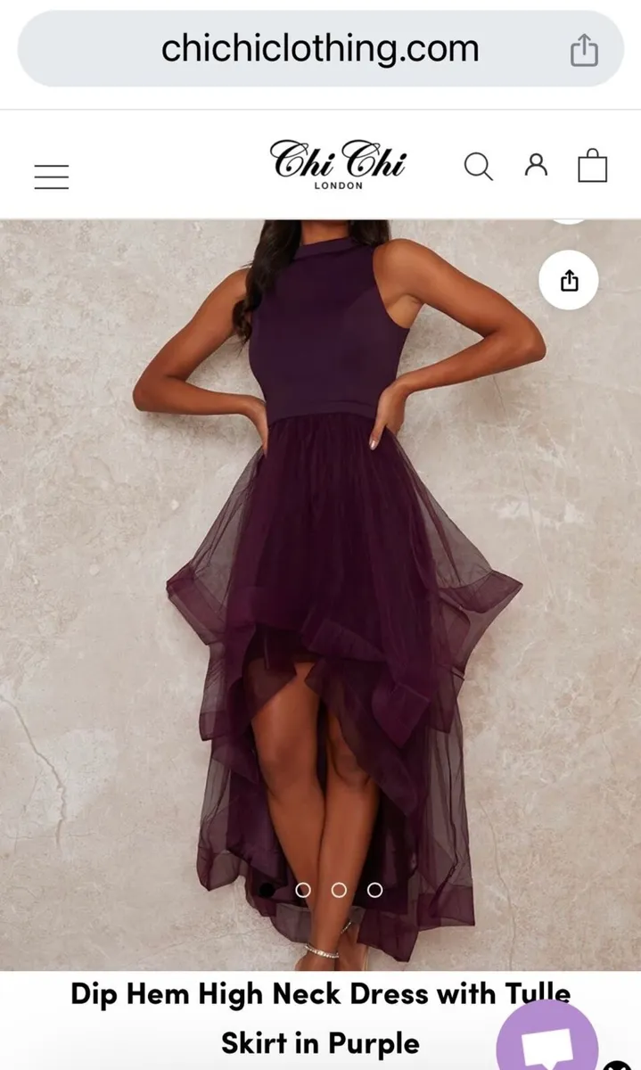 Dress Chi Chi London Purple Size 8 - Image 1