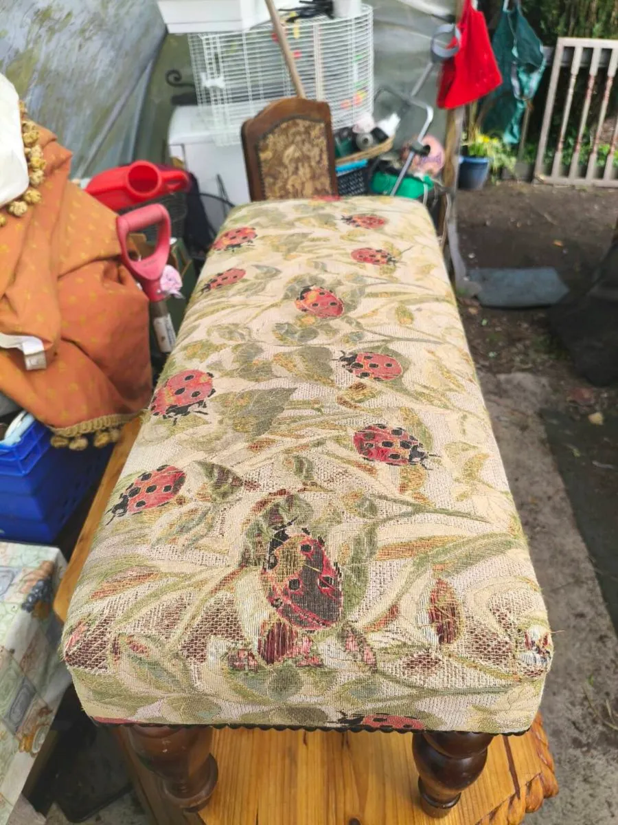 Beautiful chair ,and foot stool vintage style - Image 2