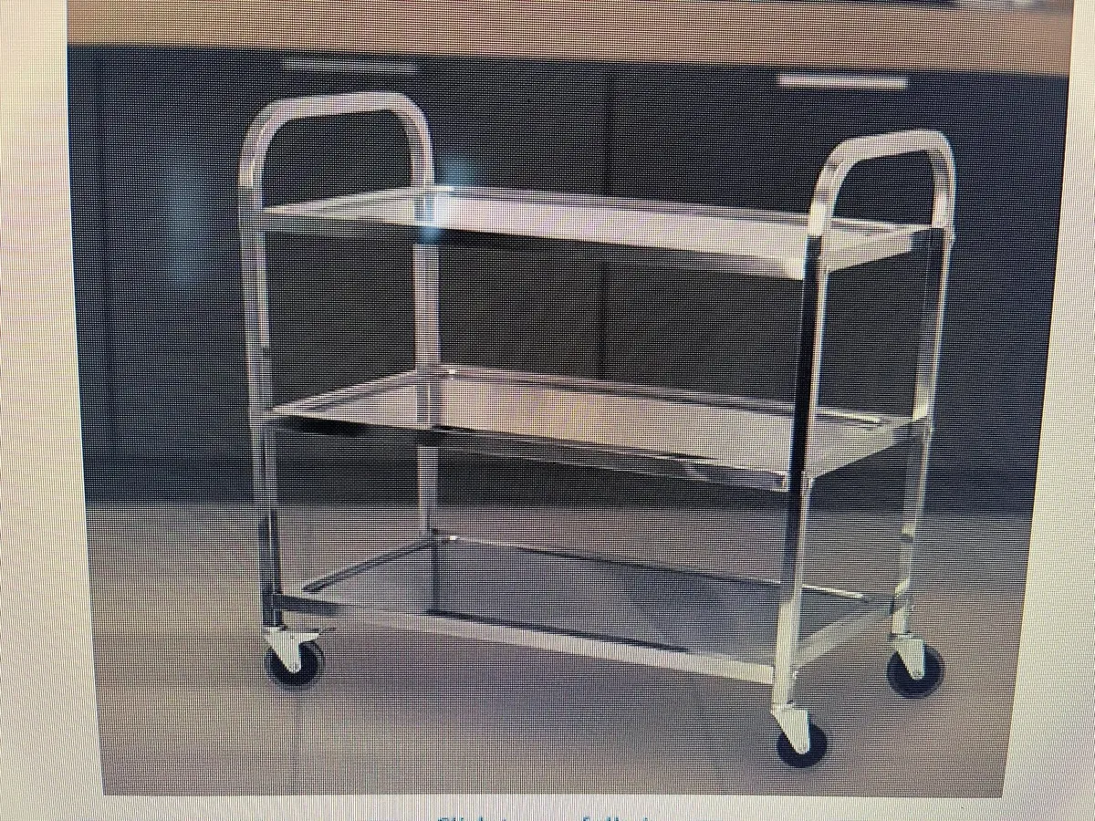 Steel trolley 95 x 50 x 95 cm
