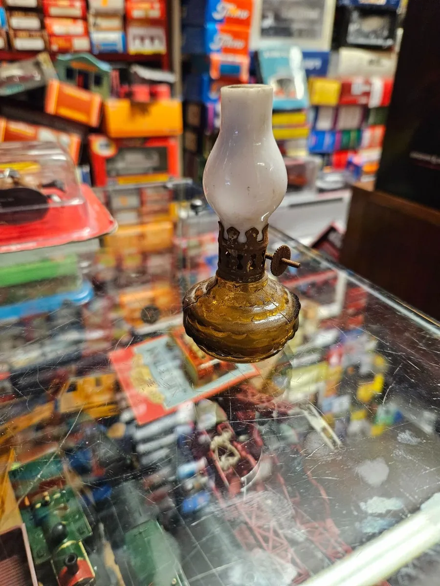 Vintage Miniature Oil Lamp - Image 2