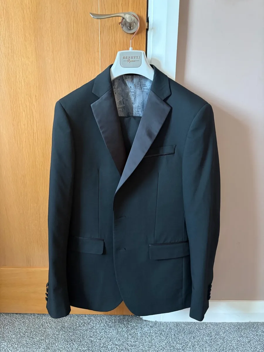 Black Benetti Tuxedo - Image 1