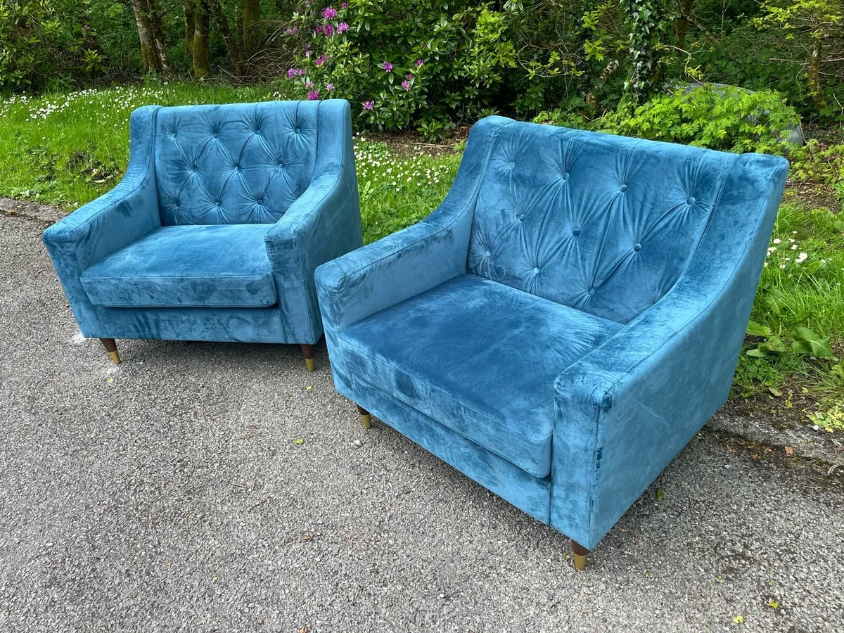 Velvet Armchairs - Image 1