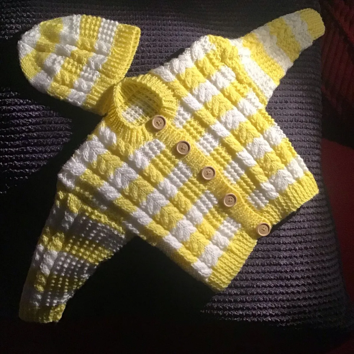 Hand made brand new cardigan and hat sets. - Image 2