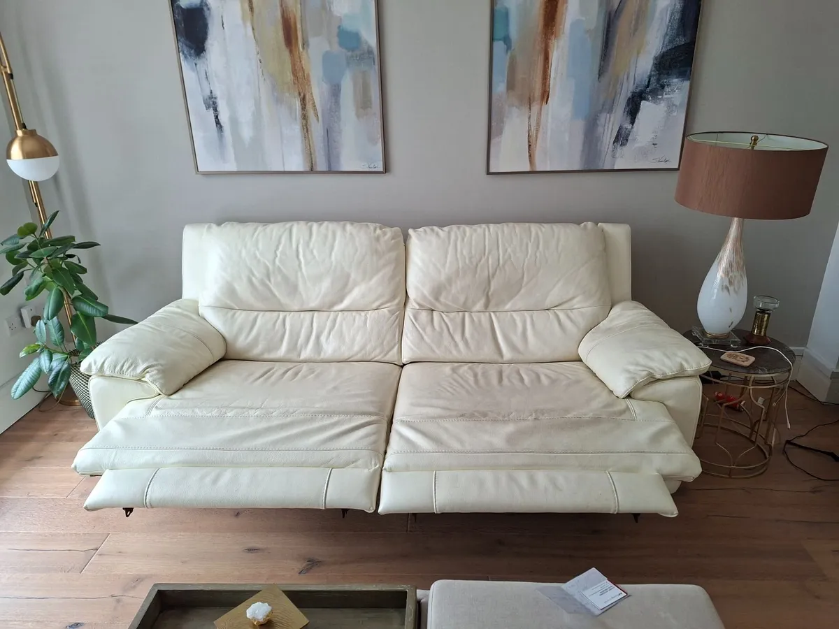 Sofa Leather Recliner with USB Charger - Image 2