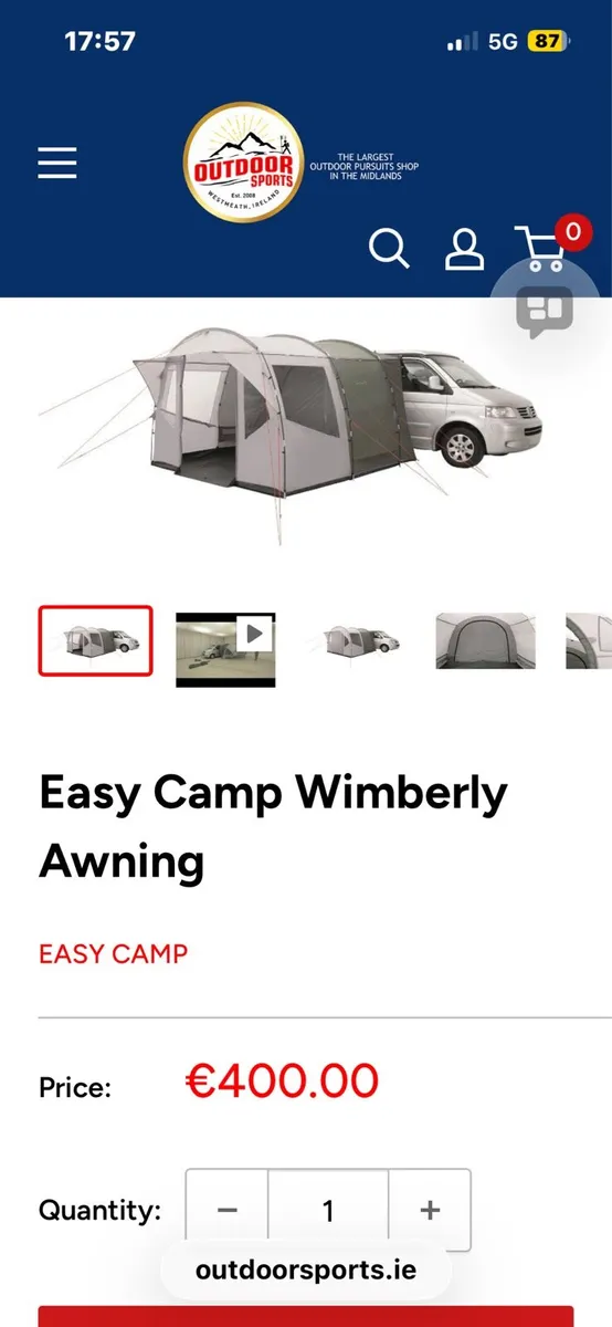 Easy Camp Wimberley Drive Away Awning - Image 3