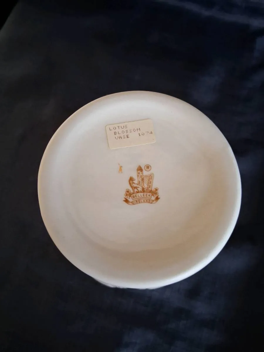 Belleek China Lotus Blossom Vase - Image 2