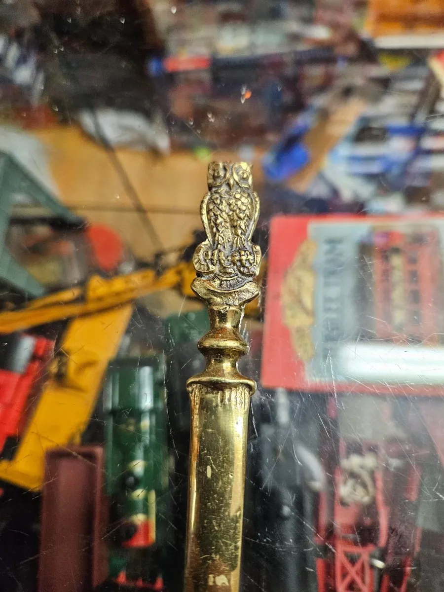Vintage Antique Brass Owl Letter Opener - Image 4
