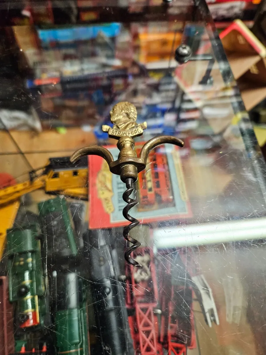 Vintage Antique Brass Cork Screw - Image 1