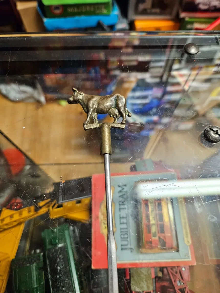 Vintage Brass Meat Skewer - Image 1