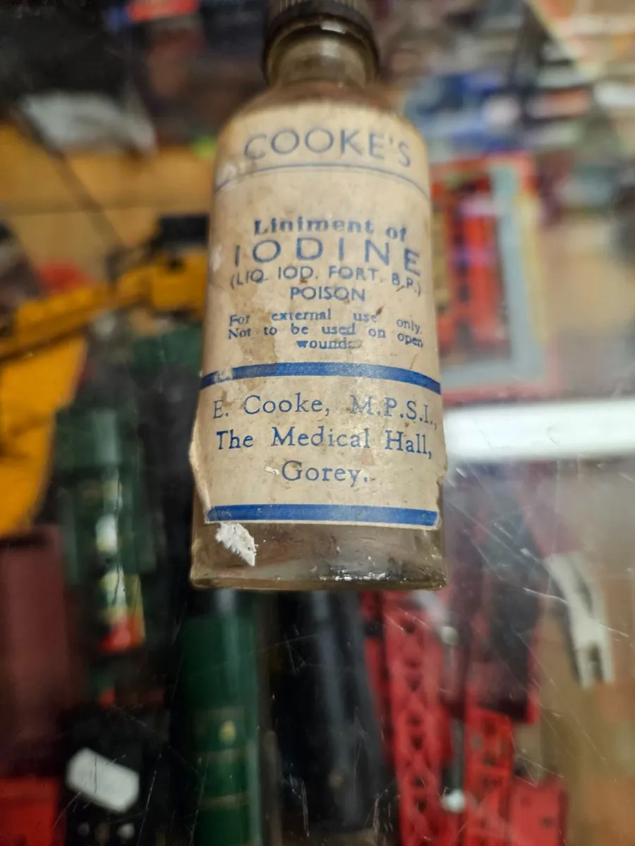 Vintage Iodine Bottle E Cook Gorey Wexford - Image 1