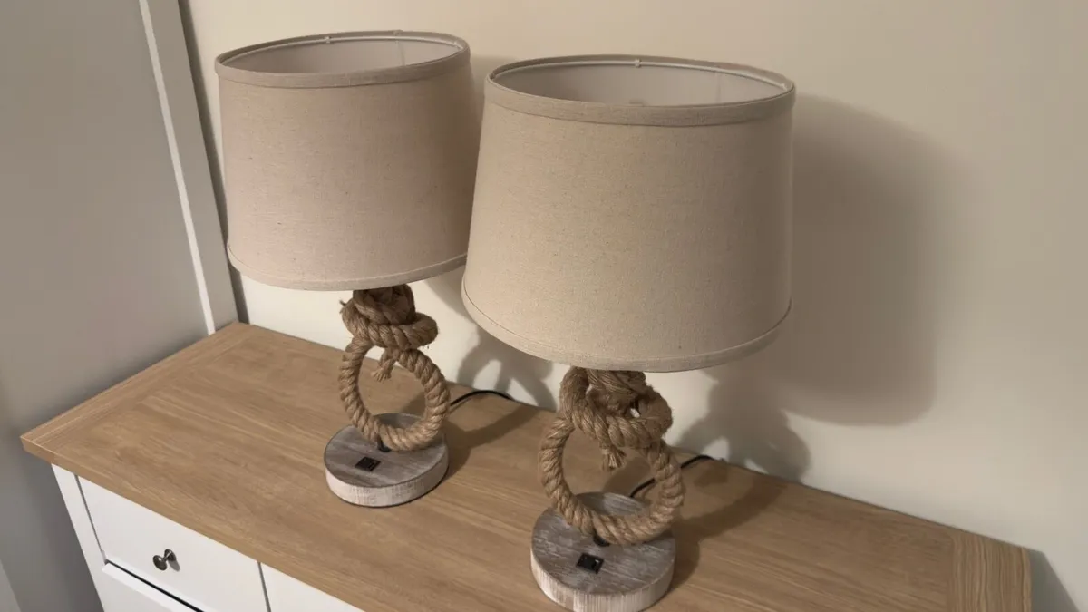 *SAVE €80* Wayfair Coastal Rope Table Lamps - Image 3