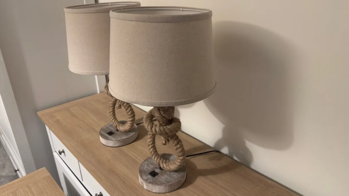 *SAVE €80* Wayfair Coastal Rope Table Lamps - Image 4