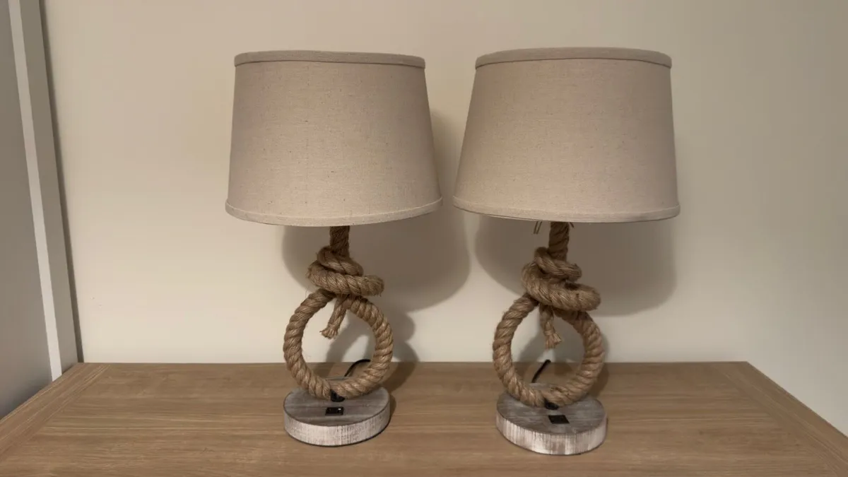 *SAVE €80* Wayfair Coastal Rope Table Lamps - Image 1