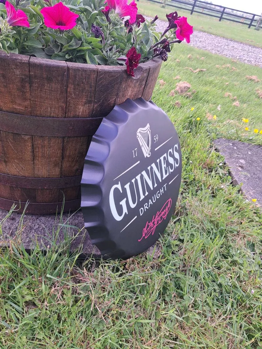 Guinness  bottle top metal signs  €25 each - Image 3